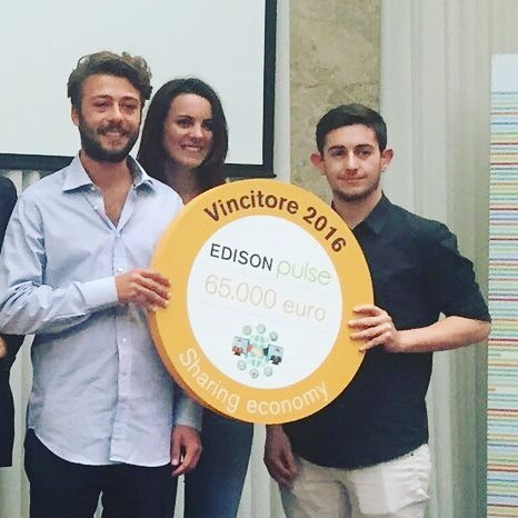 Sharewood wins the finals at Edison Pulse #IW16 - StartupItalia! for category #sharingeconomy
